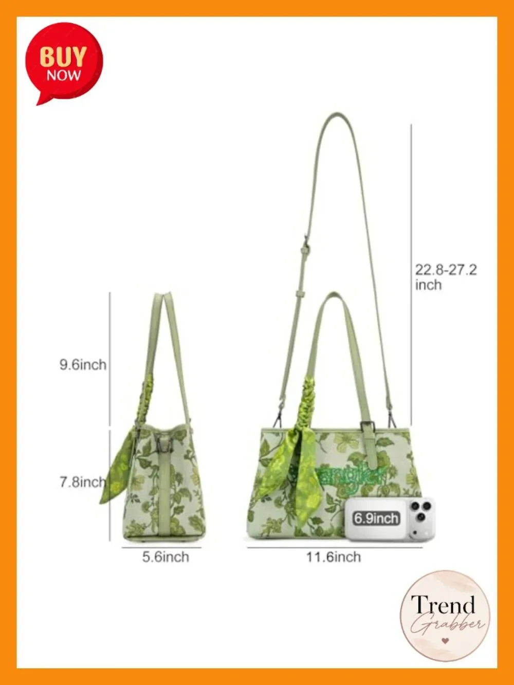 Vintage Embroidered Floral Satchel Crossbody Bag PU Leather Shoulder Strap